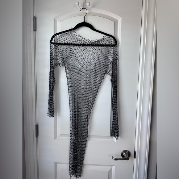 Festival Rhinestone Fish Net Dress - Picture 3 of 8